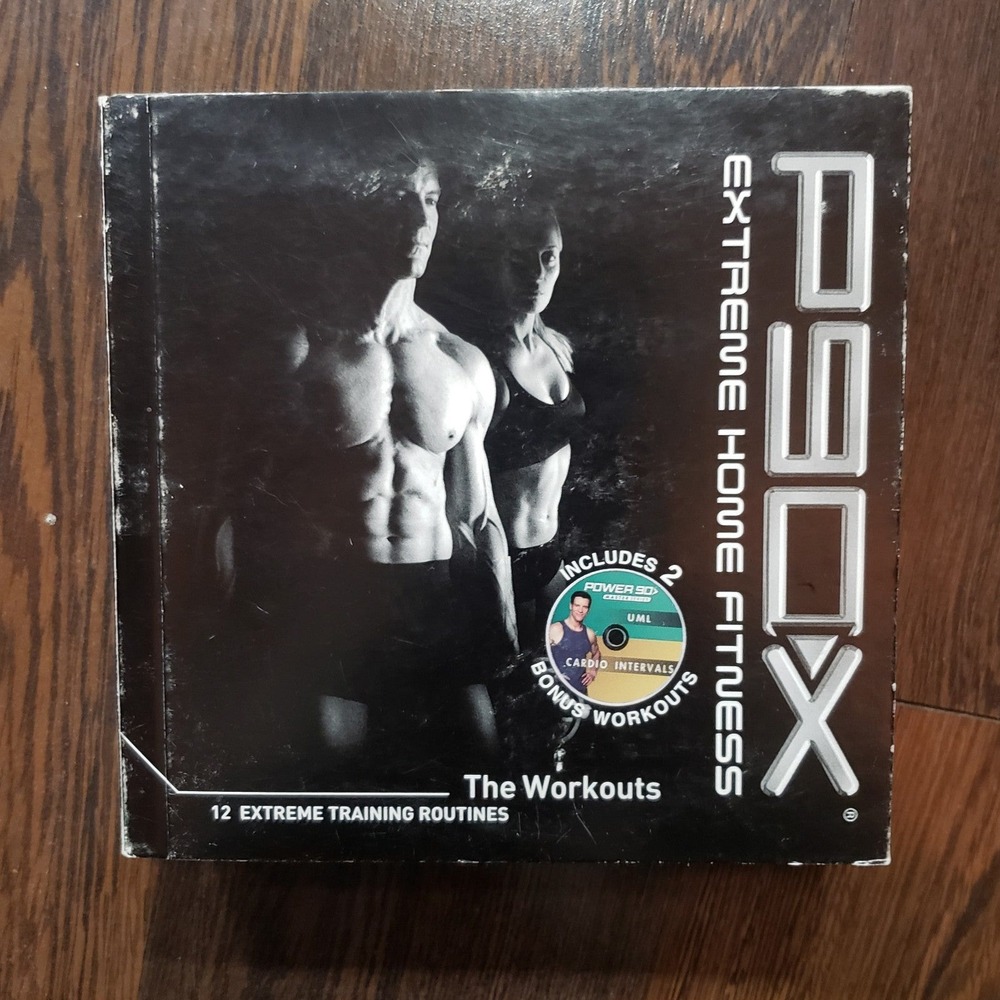 Beachbody P90X Extreme Home Fitness Tony Horton 12 Workout DVD Set Bonus Disc